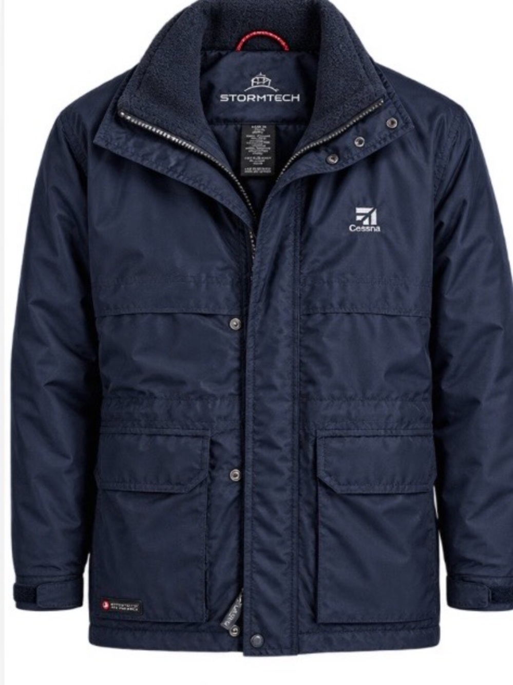 Storm Navy Military-Style Field Parka/Jacket